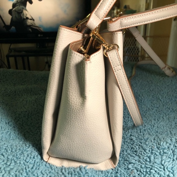 Anne Klein Alissa Midi Satchel Women's Handbag Natural Color AKH3517 - Picture 8 of 8